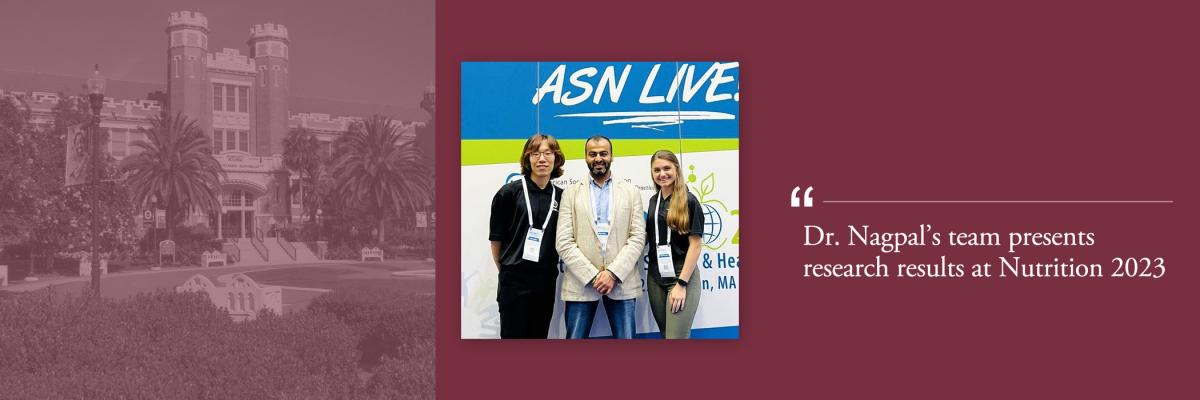 Our Gut Biome Lab team presents research results at Nutrition 2023.