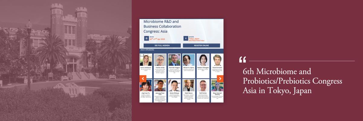 Dr. Nagpal provides a keynote lecture at the 6th Microbiome and Probiotics/Prebiotics Congress Asia in Tokyo, Japan