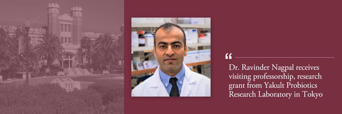 Almond Board of California awards Ravinder Nagpal grant to explore the effect of almonds on gut health