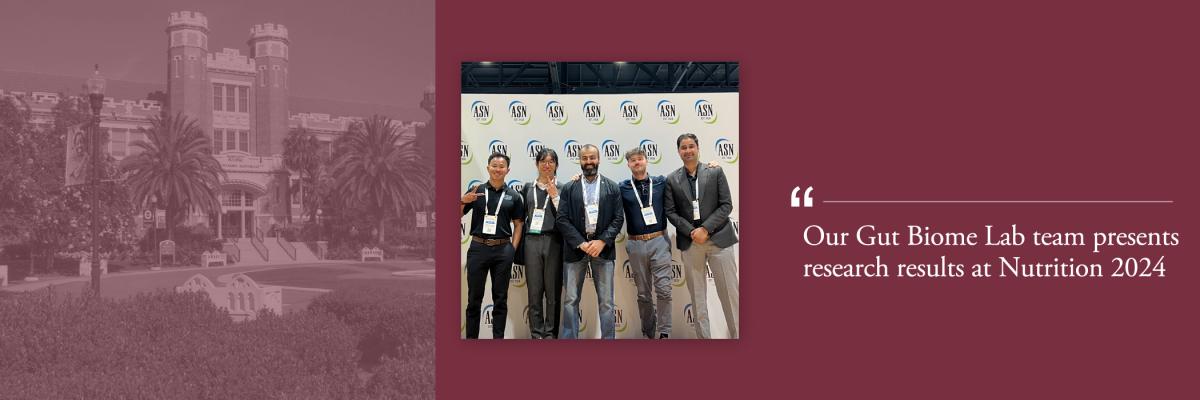 Our Gut Biome Lab team presents research findings at the Nutrition 2024 conference in Chicago