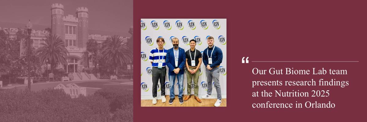 Our Gut Biome Lab team presents research findings at the Nutrition 2025 conference in Orlando