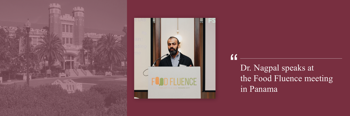 Dr. Nagpal speaks at the Food Fluence meeting in Panama