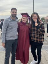 Katelyn's Master's graduation ceremony (Dec.2023)